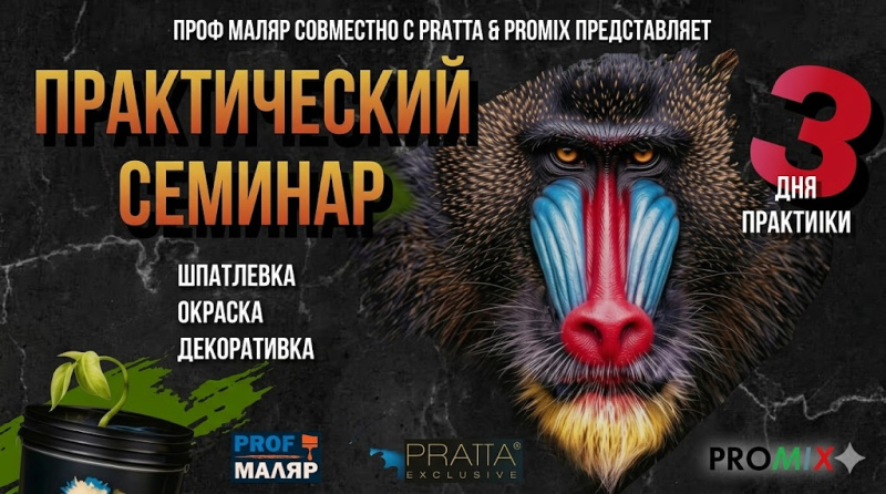 Практический Семинар: Шпатлевка, Окраска, Декоративка