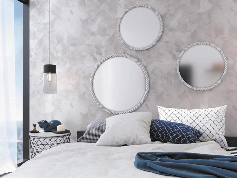 Эффект мокрого шёлка в спальне