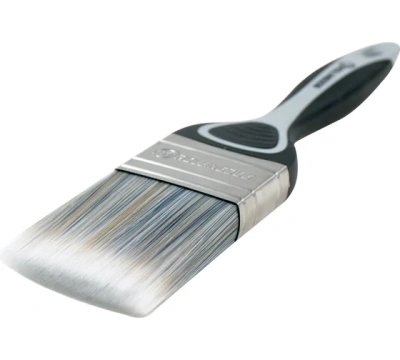 Плоская малярная кисть Rollingdog BT1000, прямой срез, щетина 100% синтетическая нить, средняя жесткость