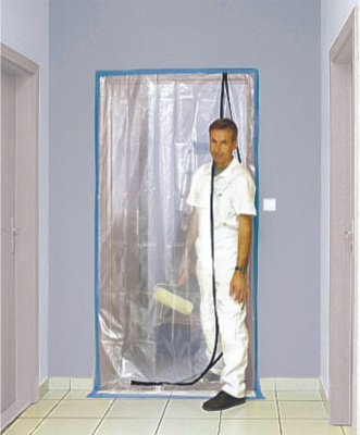 Плёночная малярная дверь RoxelPro ROXTOP, L-молния