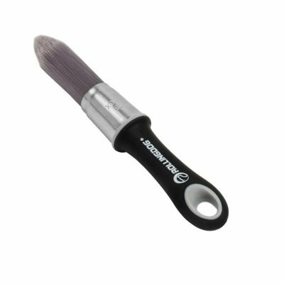 Rollingdog 10594 — круглая детальная кисть с короткой рукояткой, синтетическая щетина, нержавеющая обойма