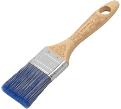 Кисть Rollingdog 10667 Doberman, плоская 50 мм — SRT синтетика, нержавеющая обойма, рукоятка бук