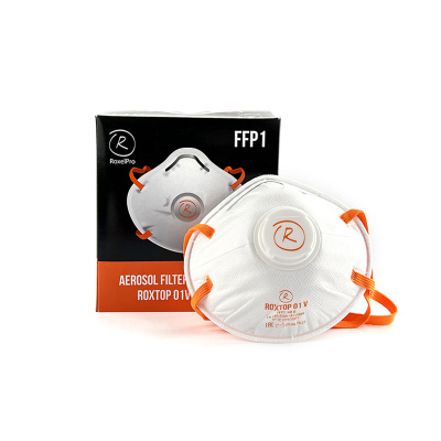 Фильтрующая полумаска RoxelPro ROXTOP 01V FFP1 NRD, 1-я степень защиты, с клапаном, до 4 ПДК