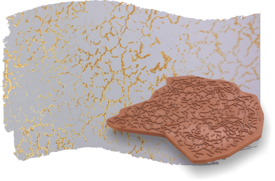 Штамп резиновый для декора, имитации трещин SB-CS-A (18 х 20 см)