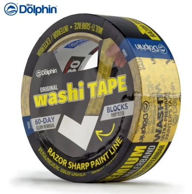 Washi ultra premium painters tape. ента малярная бумажная сверхтонкая, для ультра деликатных работ, золотая