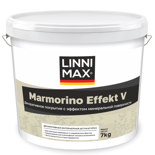 LINNIMAX Marmorino Effekt V — декоративная штукатурка под камень, мрамор и бетон