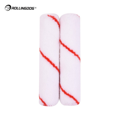 Малярный мини-валик Rollingdog Bull-Terrier 100 мм, полиамид высокой плотности, ворс 4 мм, 2 шт