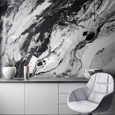 Декоративная штукатурка -  имитация слэба полированного гранита