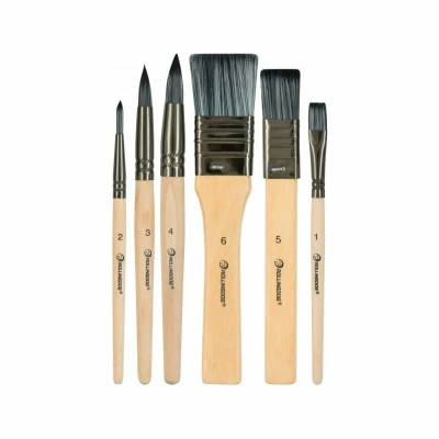 ROLLINGDOG набор кистей для декоративных работ 4/8/8/10/15/25 мм, 6 шт (арт. 81462)