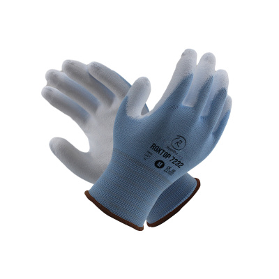 ПЕРЧАТКИ  ЗАЩИТНЫЕ С ПОЛИУРЕТАНОВЫМ ПОКРЫТИЕМ ЛАДОНИ ROXTOP