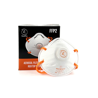 Фильтрующая полумаска ROXTOP 02V 2-й степени защиты, с клапаном выдоха, до 12 ПДК