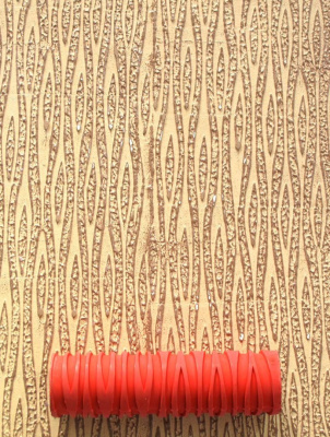 Фактурный валик для декоративной штукатурки с эффектом "Кора дуба" 024 (180 мм)