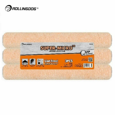 Валик Rollingdog SUPER-MICRO 00397 — 450 мм, микрофибра, ворс 9,5 мм (3 шт.)