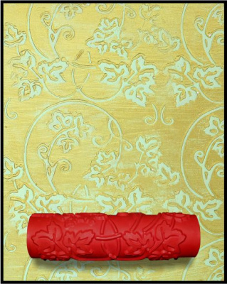 Фактурный валик для декоративной штукатурки с эффектом "Лиана" 227 (180 мм)