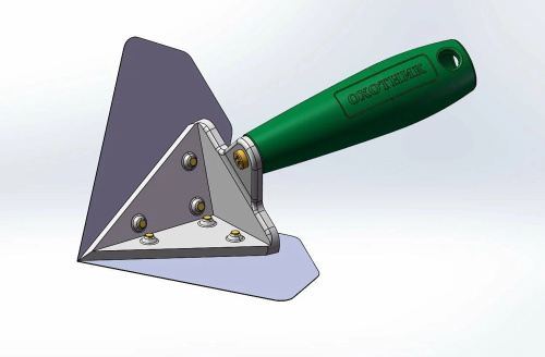 Шпатель для углов «Охотник» — профессиональный шпатель для внутренних углов 90°