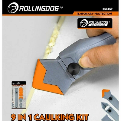 Набор для герметика Rollingdog 50459 — 9 в 1, рукоятка и сменные насадки