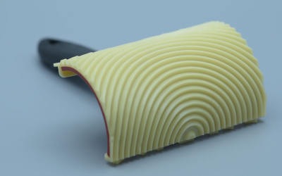 Аппликатор для имитации текстуры дерева с пластиковой ручкой RW (ширина 10 см)