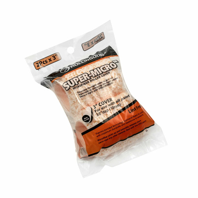 Rollingdog SUPER-MICRO™ 00428 — мини-валики Jumbo 50 мм, 2 шт, микрофибра 9,5 мм (Ø ядра 18 мм)