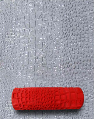 Фактурный валик для декоративной штукатурки с эффектом "Кожа Аллигатора" 012 (180 мм)