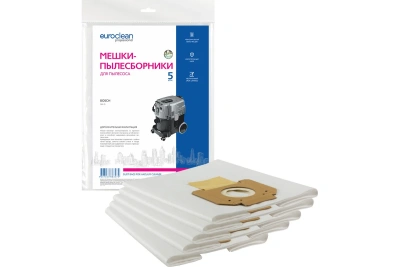 Мешки для пылесосов Bosch GAS 35, синтетические многослойные пылесборники Evroclean eur-401/5